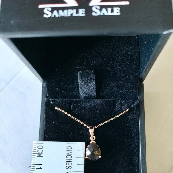 Levian Rose Gold and Brown Necklace Like New - Picture 3 of 9